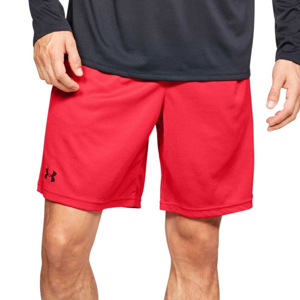 Under Armour Men's Red Athletic Basketball Gym Shorts Large